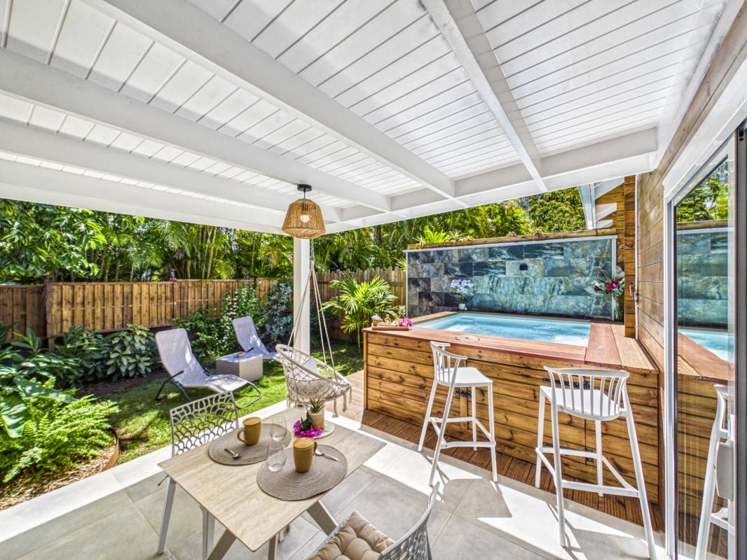 5.Guadeloupe Sainte-Rose- location villa 2 personnes-piscine